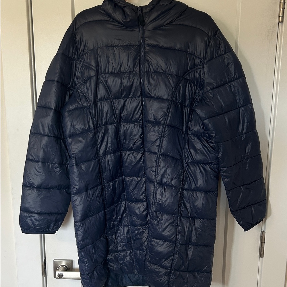 Adventure Time Women's Dark Blue Puffer Coat